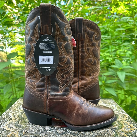 Laredo Cowboy Boots Women's Size 8M Maddie Round Toe Cowboy Boots Western - Picture 4 of 16